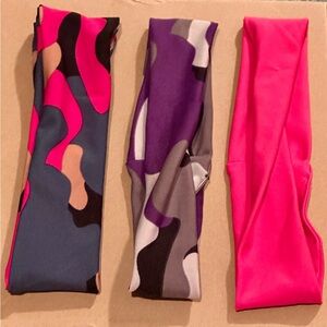 POP Fit Hair Accessories Set - Pink, Purple, Black